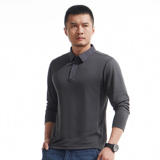 【龙牙上新】龙牙隐夏COOLMAX速干长袖POLO 商品图2