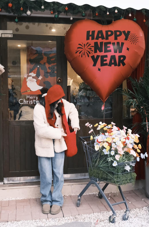 软fufu的羊羔毛混纺立领大衣 商品图11