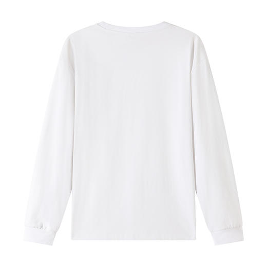 gxgjeans 男装【棉100%】男士长袖T恤25秋款简约舒适内搭情侣款打底衫K&C 商品图5