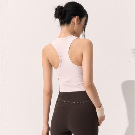 【限时秒】YOGACODE【火树银花系列】运动背心女带胸垫透气训练健身服工字瑜伽背心DWB116069 商品图0