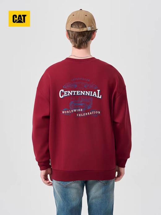 【春上新】【9.5折】6楼卡特CAT春款卫衣套衫暗红色CP1SWX11031C49，吊牌价598，折后价568 商品图1