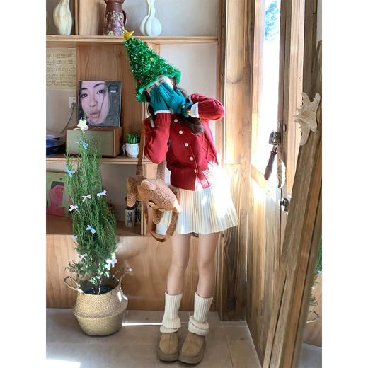 <曾小咸推荐>现货秒杀 ！微信超特价！韩系翻领毛衣开衫 日常199.99 立减110 秒杀89.99！！ 商品图1