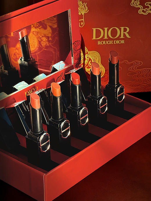 心选丨【蚂蚁溯源】克丽丝汀迪奥烈艳蓝金惊艳唇膏套装（迷你版）唇膏五支装1.6g*5（马年限定）#120+#390+#226+#168+#550 合并订单不发货 商品图11