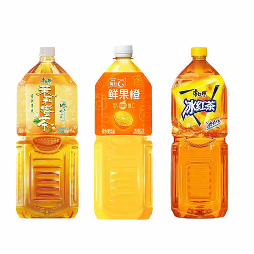 康师傅大瓶分享装饮料 茉莉蜜茶/冰红茶/鲜果橙  2L/瓶 商品图0