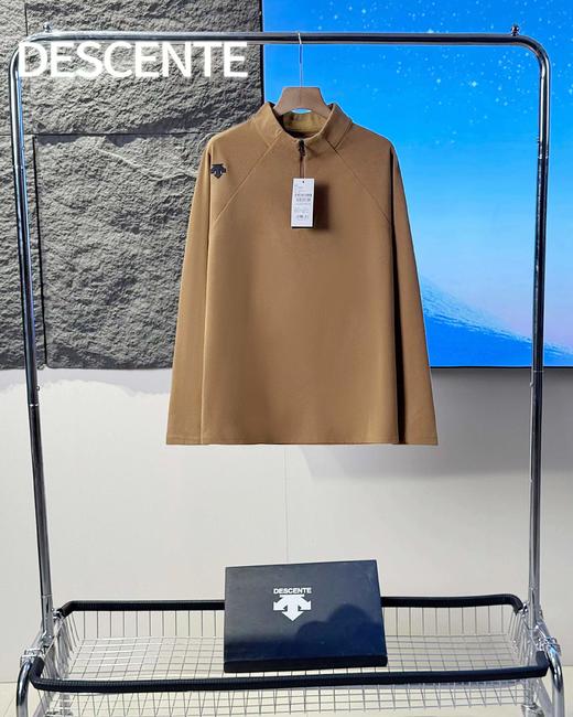 F011346冬季调温防臭防静电弹性修身长袖纯色立领卫衣 商品图3