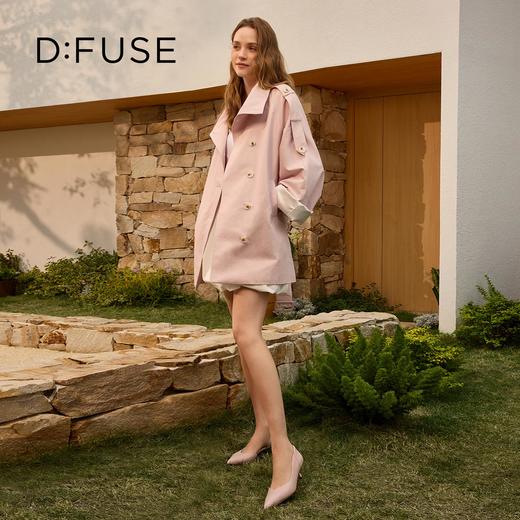 Dfuse迪芙斯2026春季新款尖头中空细跟柔软羊皮通勤高跟单鞋女鞋DFE1114020 商品图2