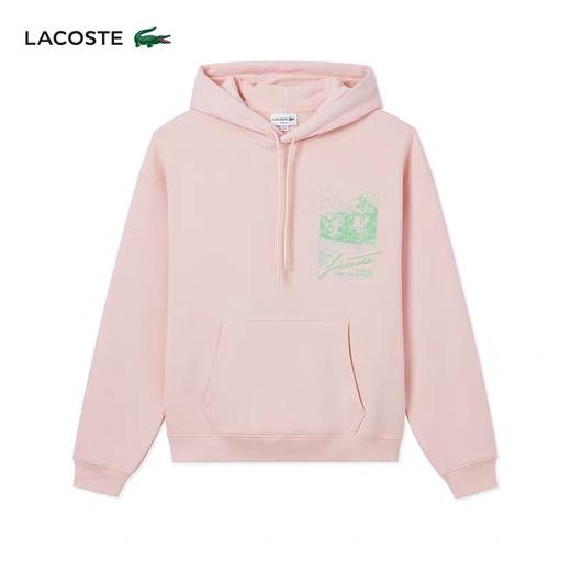 【7折】5楼Lacoste法国鳄鱼男女同款时尚印花加绒落肩连帽套头卫衣SH6406-98-ADY吊牌价1590惊爆价1113 商品图2
