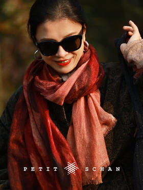 PETIT SCHAN小闪 ACC#050 Winter’s Repose 冬藏 纯羊绒转移印花工艺果蔬系列围巾披肩
