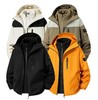 F011386新款三合一户外山系运动透气宽松连帽茄克休闲外套 商品缩略图0