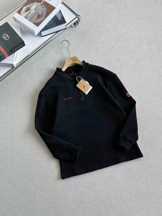 F011356户外双面绒休闲加绒加厚半拉链长袖打底衫 商品图7