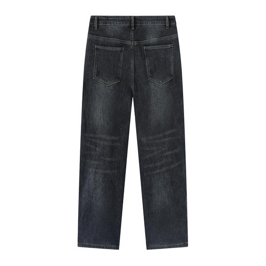 gxgjeans 男装【加绒加厚】重磅牛仔裤25冬款锁温保暖日常百搭直筒通勤长裤男K&C 商品图6
