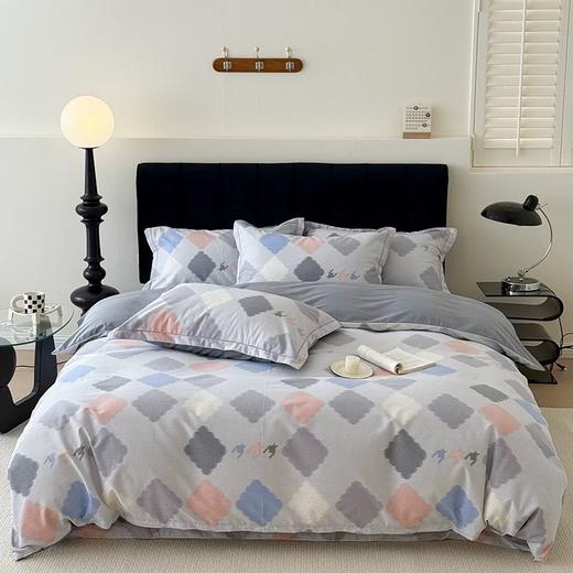 特价5折秒杀！！2025升级新款松植屋-暖呼呼精梳磨毛磨绒棉四件套 200*230cm 高克重加密加厚款/特价秒杀不支持退换 商品图3