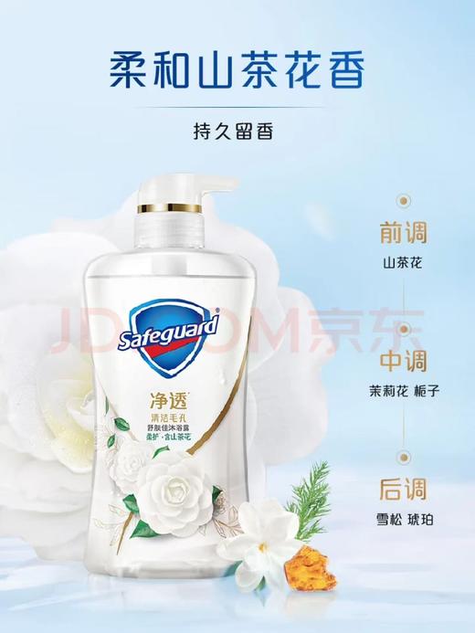 【金皇会员55金币专享】舒肤佳净透啫喱沐浴露 山茶花香味380g 含果酸 持久留香 商品图6