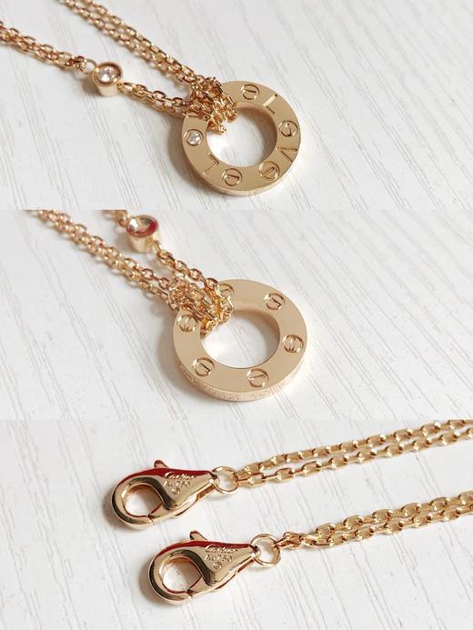 F011381情人节礼物love系列新款带钻双面项链 商品图8