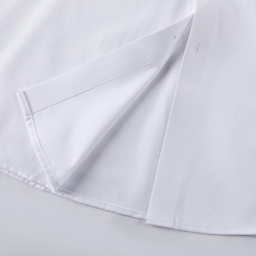 gxgjeans 男装25春款纯色翻领长袖衬衫商务休闲简约易打理无痕压胶男士上衣K&C 商品图5