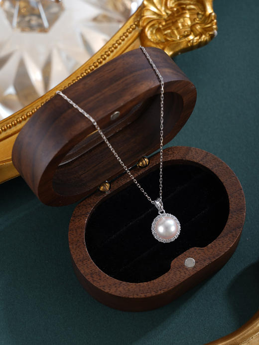 子佩集【一念圆满】银S925珍珠惜王妃套链【HJYTL001】8mm珠圆环2601 商品图2