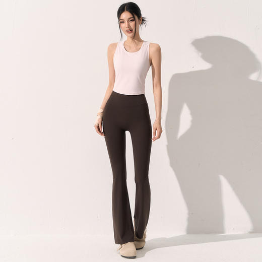 【限时秒】YOGACODE【火树银花系列】运动背心女带胸垫透气训练健身服工字瑜伽背心DWB116069 商品图4