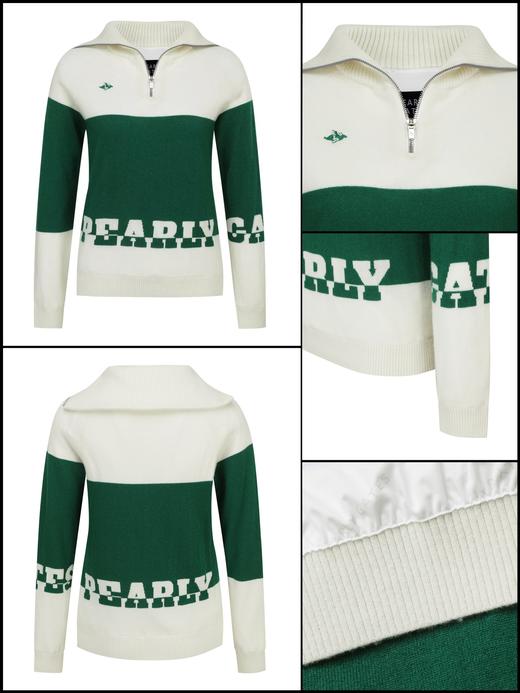 PG家新款羊毛半拉链针织衫来啦！海报爆款❗️ZG热销款！独特又活力的美！实物上身真的赞爆！羊毛+防风层温暖显瘦！！ 商品图2