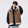 F011388新款三色高品质ins美式双面穿皮毛一体棉马甲棉衣外套 商品缩略图1