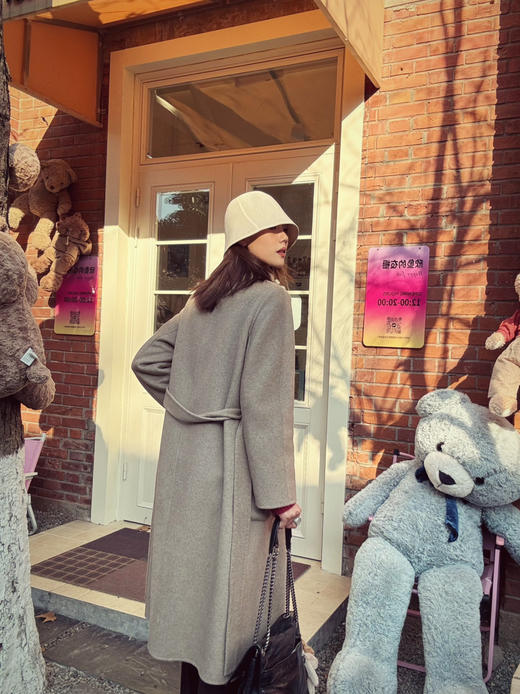 【高级定制】噢蜜ooomeooo原色羊绒手工大衣 商品图2