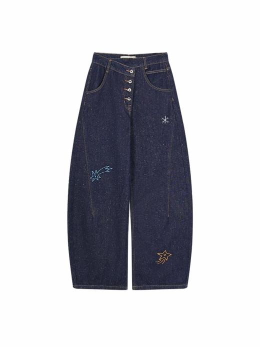 早乙女惠子saotome/STMKZ14082/刺绣彩点牛仔裤 商品图3