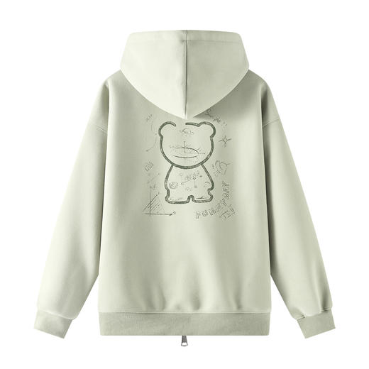 gxgjeans 男装男士卫衣2025秋款连帽宽松百搭日常休闲潮流印花开衫卫衣男K&C 商品图5