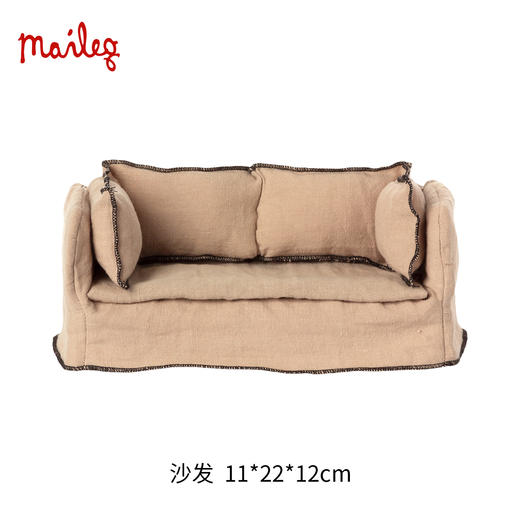 Maileg 娃娃屋套装 客厅与卧室 迷你精致 北欧风创意设计 适合3岁以上 丹麦国宝级玩具品牌 商品图5