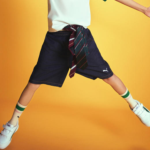 PUMA彪马官方正品 新款儿童夏季梭织短裤牛仔裤时尚潮酷 商品图4