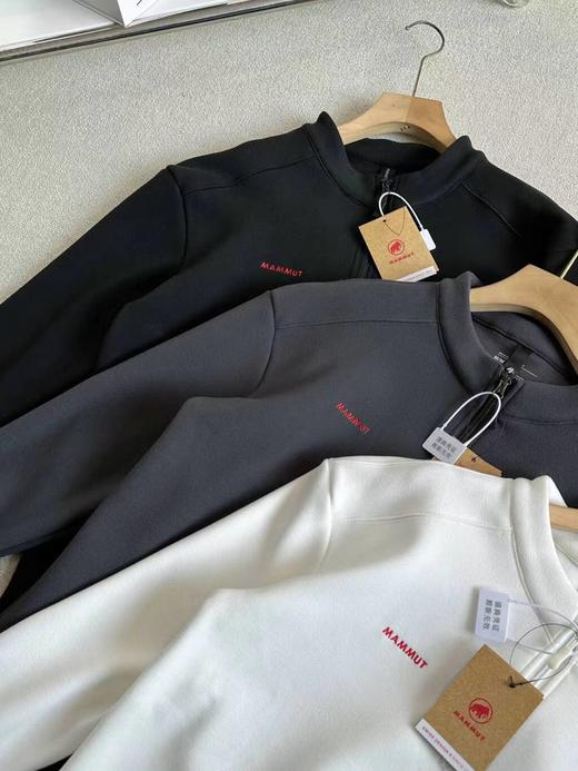 F011356户外双面绒休闲加绒加厚半拉链长袖打底衫 商品图2