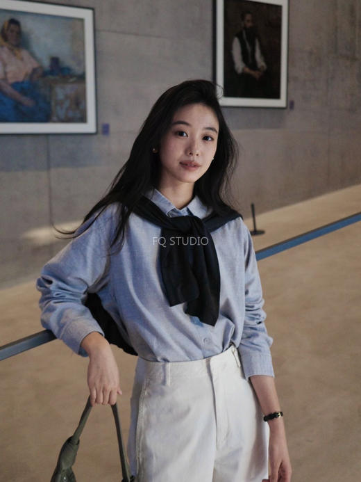 【多妈团购 高智风加厚磨毛衬衫】又软又暖，又贴肤，根本不想脱~100%纯棉+双面磨毛，贴身穿巨舒服，宽松H型直身版型太显瘦！简约又低调-连横 商品图8