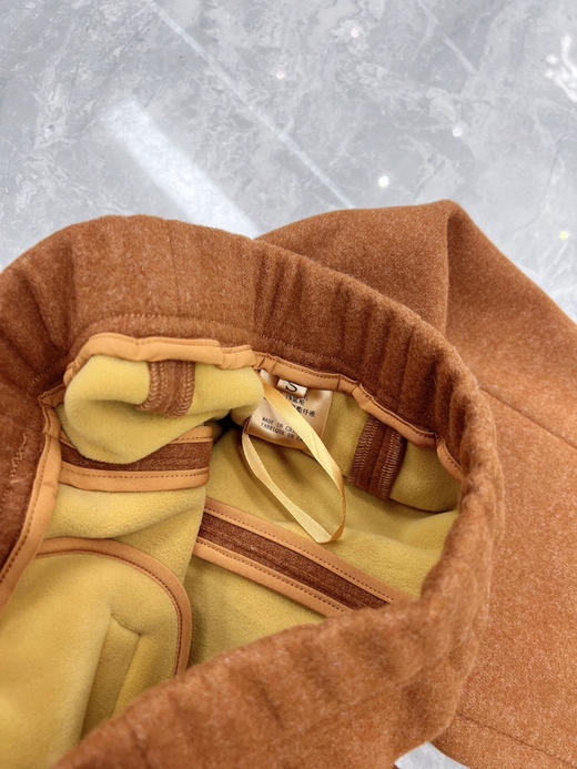 原单新款羊毛加绒微喇前开叉女神裤，上身超显瘦 商品图6