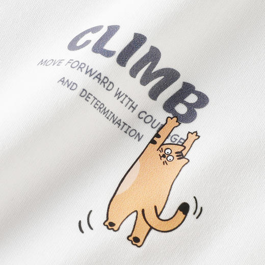 gxgjeans 男装【100%棉】25秋款男式长袖圆领T恤简约百搭印花打底上衣K&C 商品图1