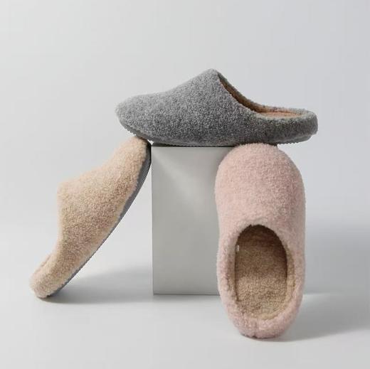 泰迪绒拖鞋 居家暖绒治愈系 轻盈防滑 商品图0