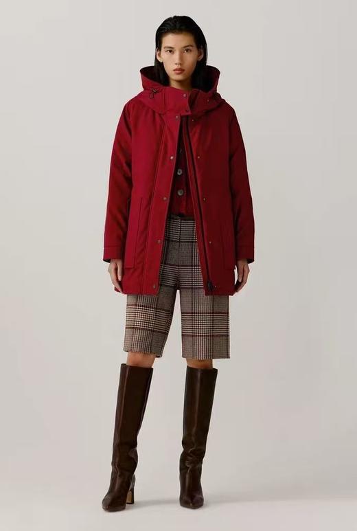 小禾高端连帽鹅绒服中长款羽绒服 商品图9