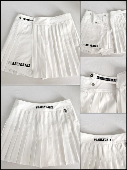 PG家春夏新款女士百褶短裙来啦！🇰🇷渠道高品质❗️款式太能抗打了！裙摆交叠运动时动感活泼，三个色都有撞色印花和条纹织带，美得很有辨识度，风格鲜明！ 商品图3