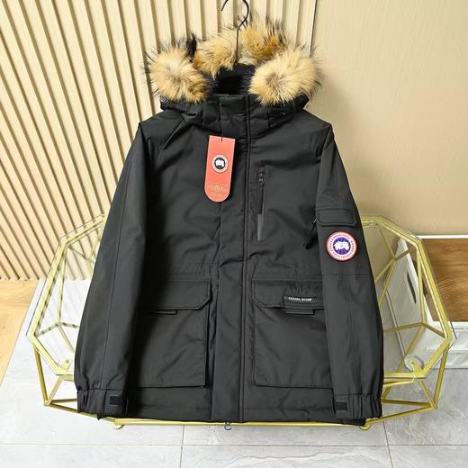 加拿大鹅冬季限定新款大毛领加厚防风工装连帽休闲羽绒服外套！ 商品图4