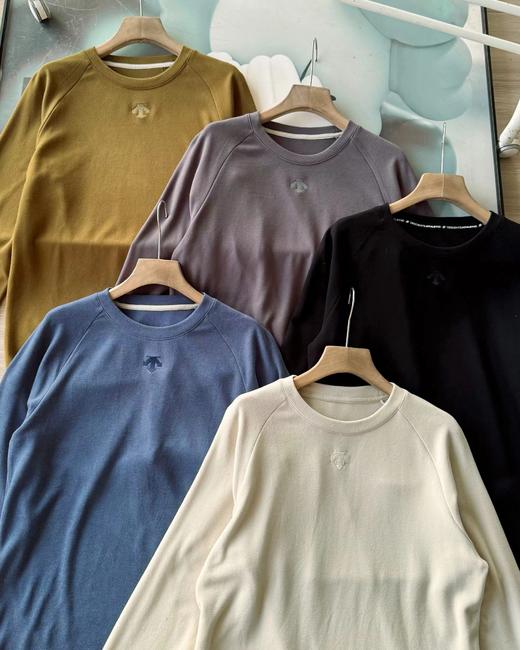 F011316冬季新品多色户外休闲速干运动德绒微拉绒圆领男女同款长袖T恤 商品图8