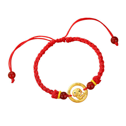 S925纯银国潮马年本命年红绳手饰 商品图4