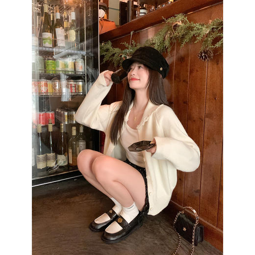 【169元任选2件】现货！韩系翻领毛衣外套 商品图2