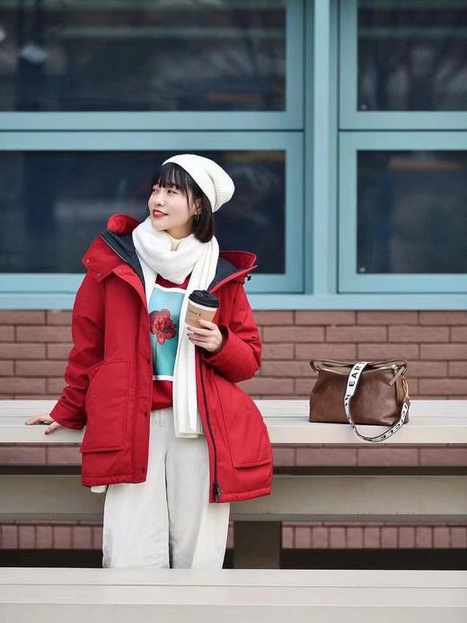 小禾高端连帽鹅绒服中长款羽绒服 商品图5