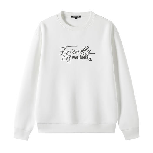 gxgjeans 男装男士2025秋款圆领卫衣简约休闲潮流内搭外穿青少年打底上衣K&C 商品图5