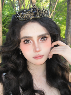 Supercolor 浪漫双鱼 半年抛直径14.5mm混血美瞳 灰色