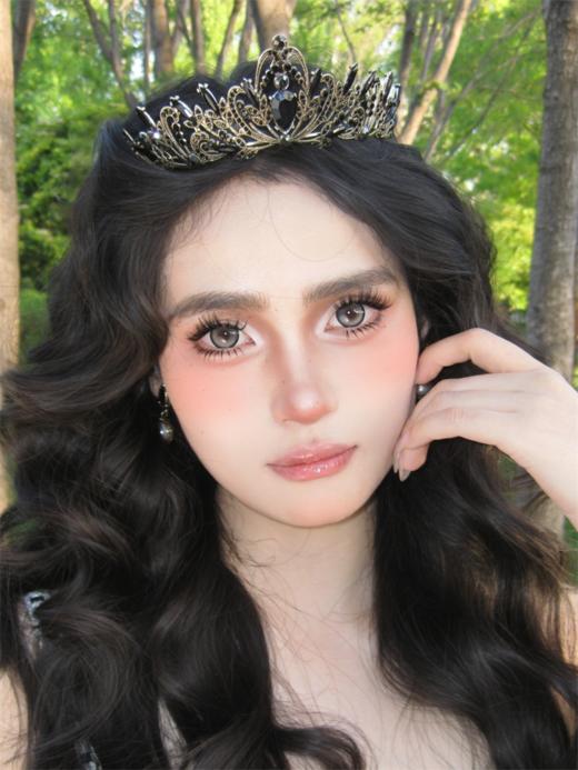 Supercolor 浪漫双鱼 半年抛直径14.5mm混血美瞳 灰色 商品图0