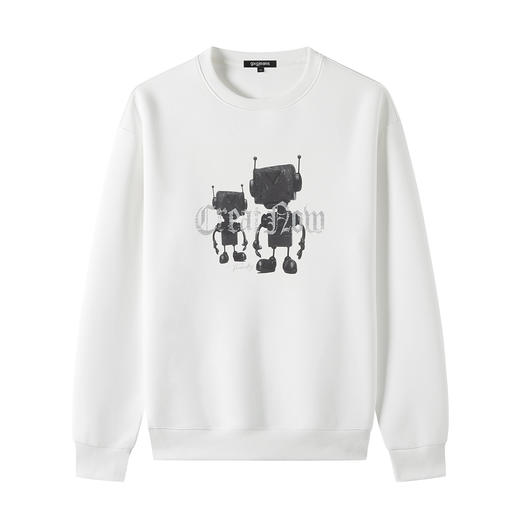 gxgjeans 男装【热卖推荐】25秋款男士圆领卫衣简约舒适百搭校园通勤打底衫K&C 商品图5