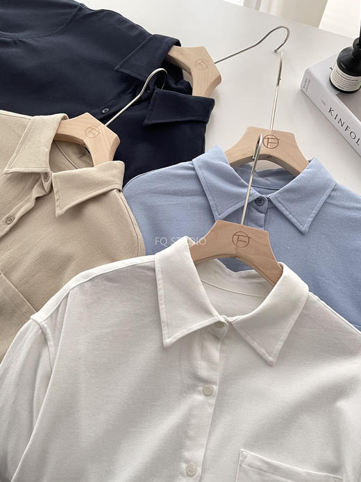 【多妈团购 高智风加厚磨毛衬衫】又软又暖，又贴肤，根本不想脱~100%纯棉+双面磨毛，贴身穿巨舒服，宽松H型直身版型太显瘦！简约又低调-连横 商品图9