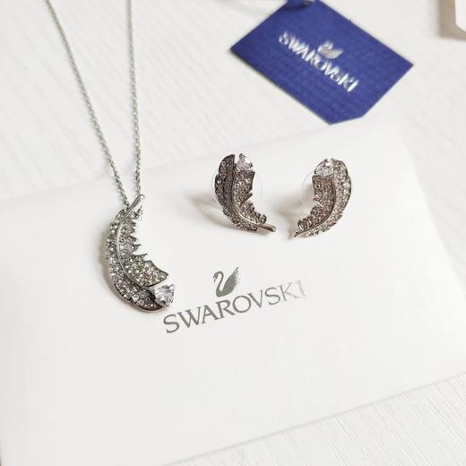 F011380情人节礼物仙气十足羽毛项链+耳钉套装 商品图5