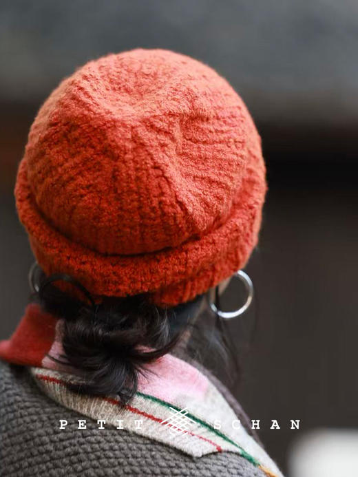 PETIT SCHAN小闪 #074 Inner Beauty 白馥美 羊绒手纺纱手工编织冷帽堆堆帽 商品图0