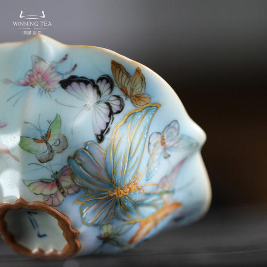 问鼎鼎峰系列天青老款银杏杯（梦蝶飞舞） 商品图1