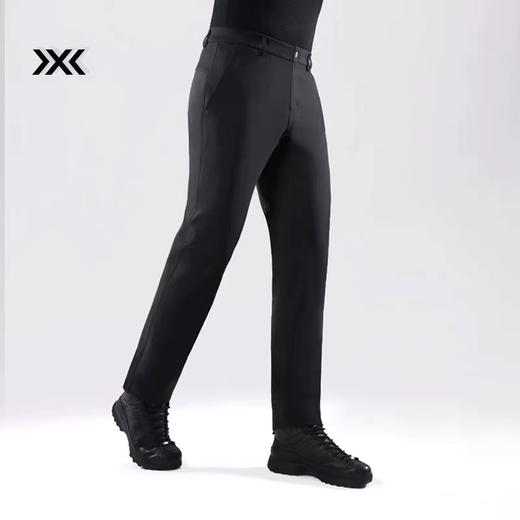 F011348男士秋冬商务防风保暖耐磨抗静电长裤软壳裤 商品图4