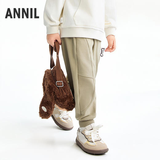 【实体店同款】男童全腰针织长裤春季新款安奈儿童装XB616090 商品图2